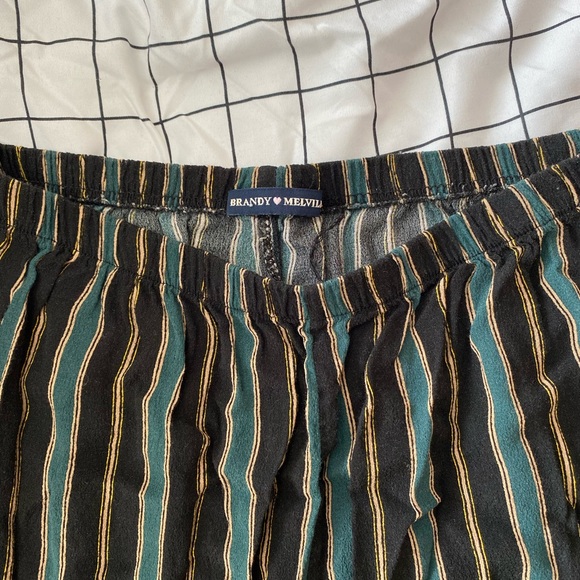 Brandy Melville Flowy Striped Pants - Picture 2 of 4